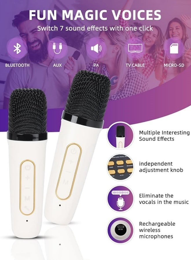 M MIAOYAN Outdoor karaoke bluetooth speaker with high volume and dual microphone bluetooth karaoke system all-in-one speaker  - Image 5