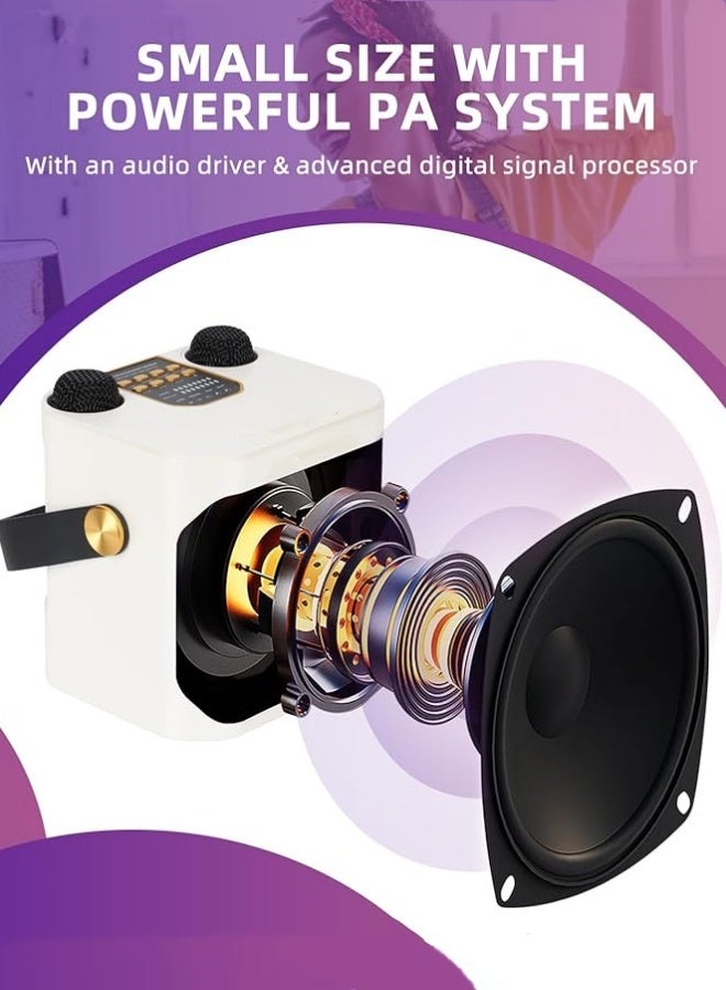 M MIAOYAN Outdoor karaoke bluetooth speaker with high volume and dual microphone bluetooth karaoke system all-in-one speaker  - Image 3