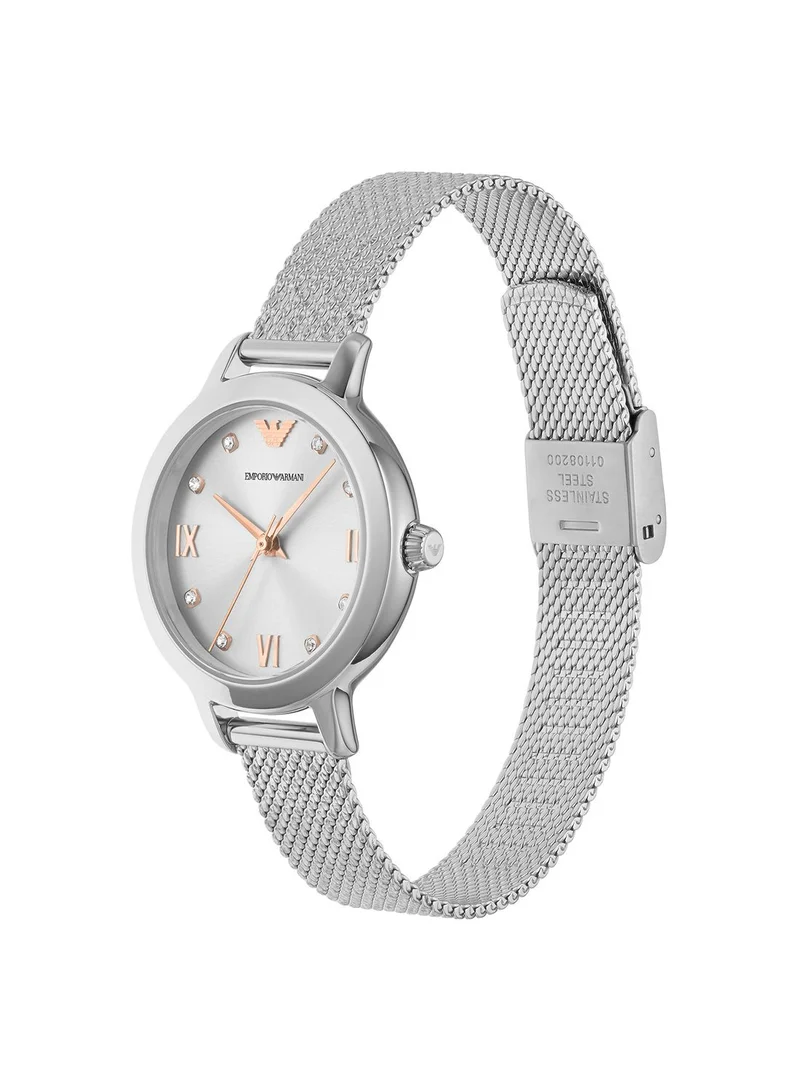 EMPORIO ARMANI Cleo Analog Watch + Earrings Set