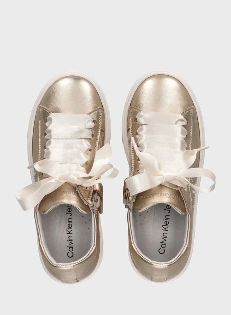 Calvin Klein Jeans Kids Lace Up Sneakers