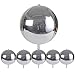 Acoavo 22 Inch Metallic Silver Balloons Pack of 6 Big 4D Round 360 Degree Foil Mylar Balloons for Baby Shower Gender Reveal Wedding Birthday Engagement Bachelorette Party Graduation Decorations - Image 4