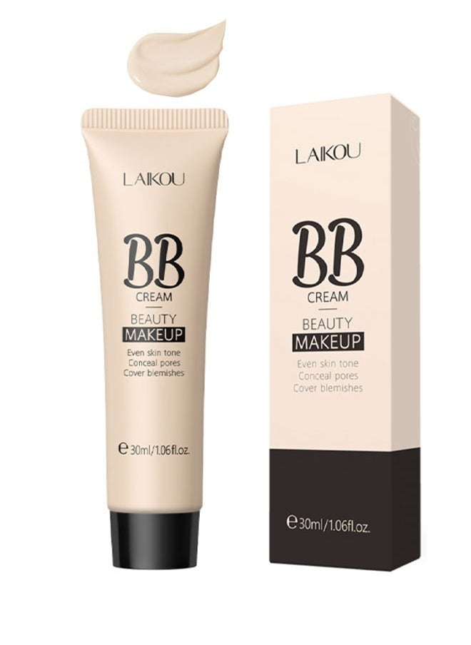 BB Cream Beauty Hydrating BB Cream  Color Correcting Cream  Full-Coverage Foundation Primer Concealer Cream  Naturally Brighten Skin ToneFor All Skin Types  Evens Skin Tone  Oil-Free Ivory  - Image 1