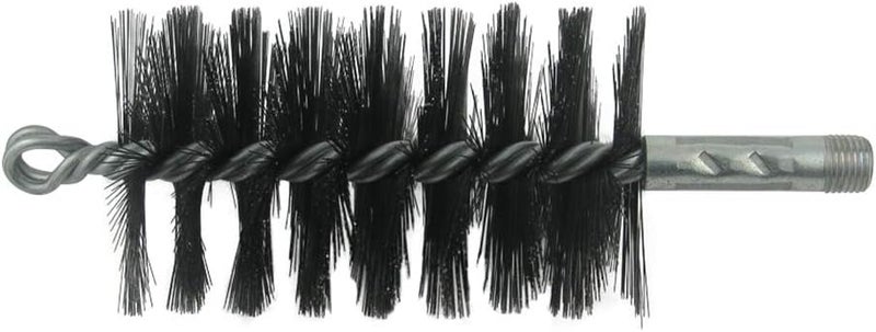 Oswald Supply Trash Chute Door Supply Round Furnace Boiler Tube Brush Head Double Spiral with Loop (Wire, 2.25 Inch Diameter for 2.5 Inch Tubes) - Image 1