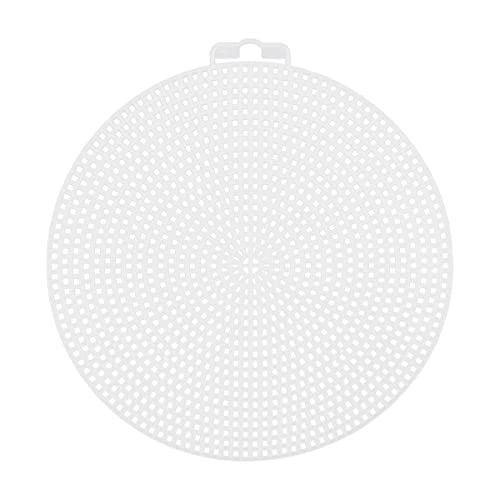 YOLUFER DIY Plastic Stitching Canvas Round Mesh Plastic Canvas Cross Stitch Grid Sheets for Embroidery Plastic Canvas Craft and Crochet Projects (Large) - Image 1