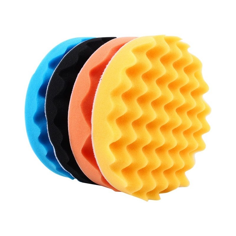 4Pcs 7 inch Car Polishing Sponge Foam Pads Buffing Wax Polisher Set - Image 4