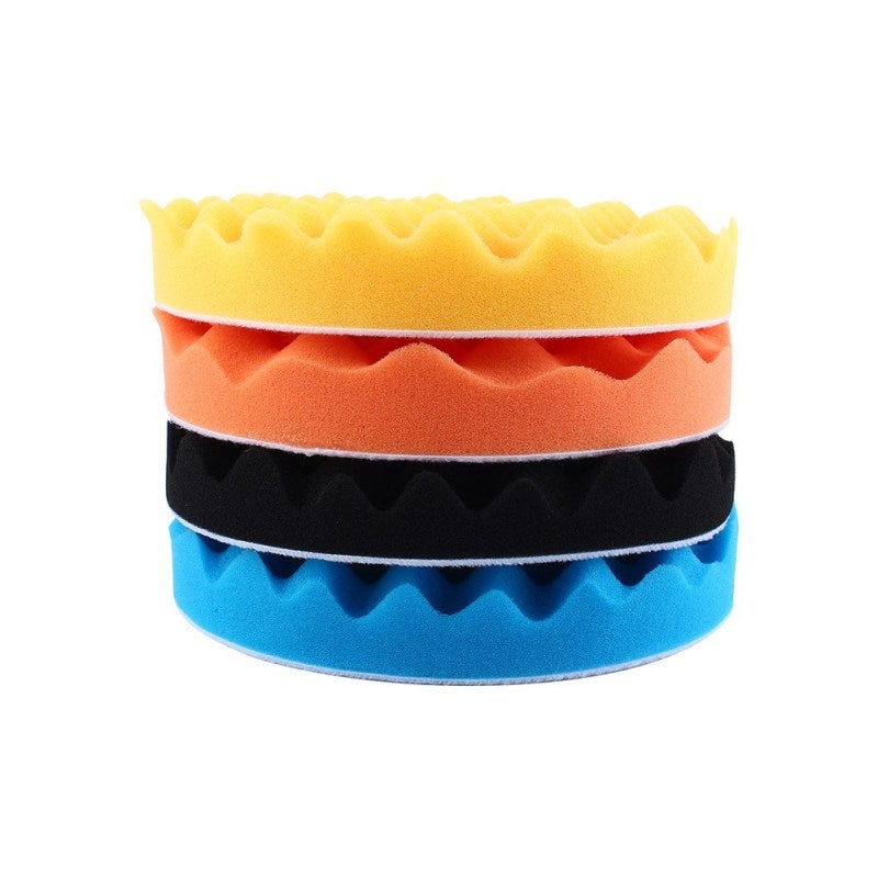 4Pcs 7 inch Car Polishing Sponge Foam Pads Buffing Wax Polisher Set - Image 3