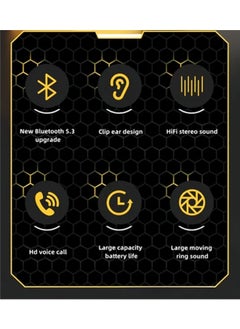 TRANSFORMERS Transformers TF-T05 Wireless Bluetooth Earbuds Gaming Headphones Long Battery Life Headset Low Latency HIFI Stereo Sound with Music Noise Cancellation Calls Beige  - Image 3
