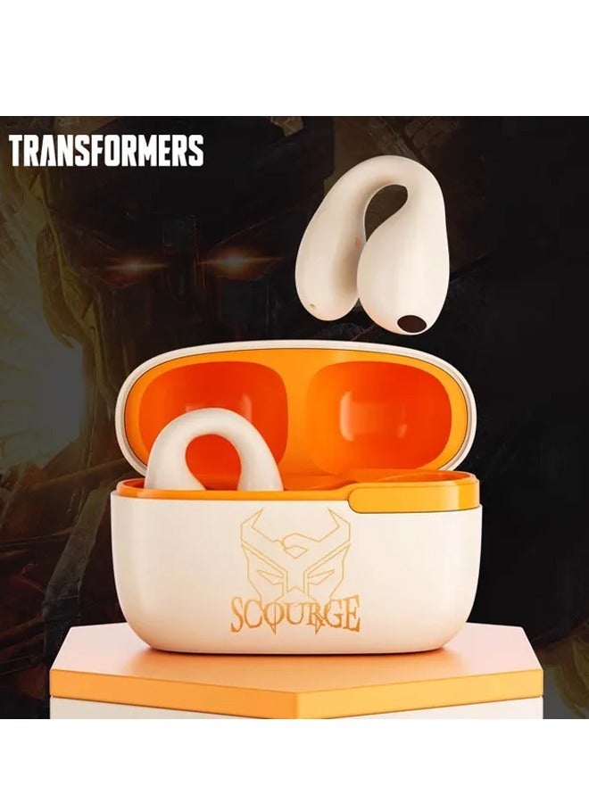 ترانسفورمرز سماعات أذن لاسلكية بلوتوث للألعاب من ترانسفورمرز TF-T05، عمر بطارية طويل، صوت ستيريو HIFI مع خاصية إلغاء الضوضاء والمكالمات، بيج - Image 1