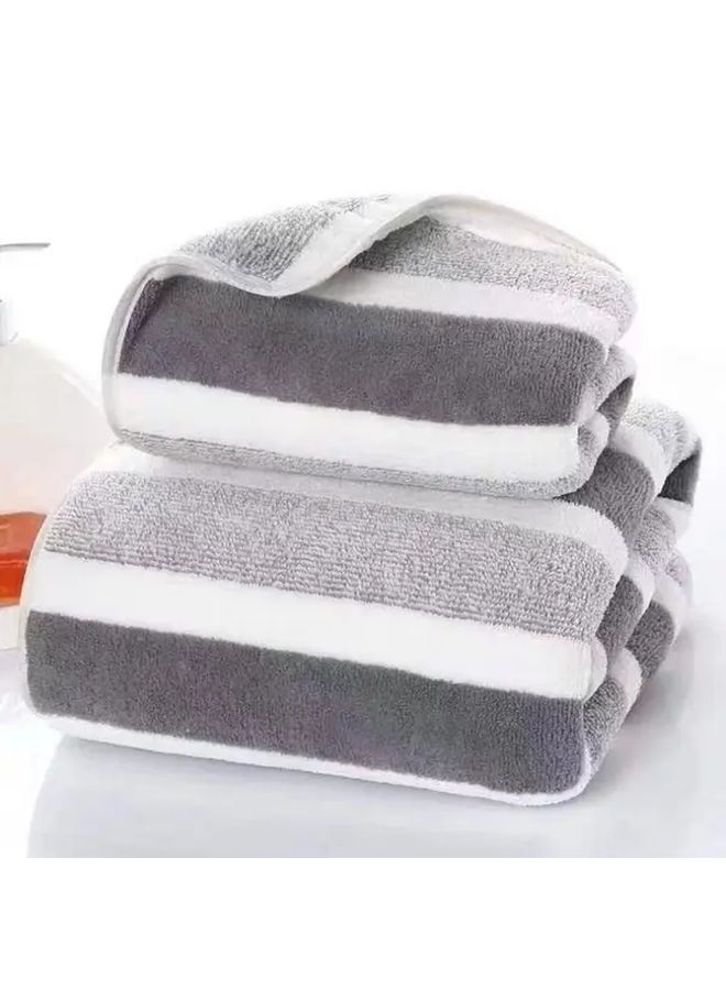 4 Pack Absorbent Striped Towel Soft Quick Dry 13.78x29.53 Inch - Image 5