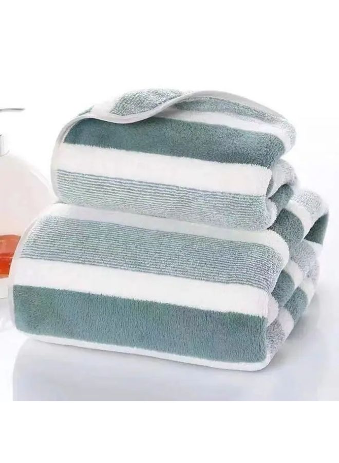 4 Pack Absorbent Striped Towel Soft Quick Dry 13.78x29.53 Inch - Image 4
