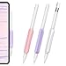 AhaStyle 3 Pack Silicone Grips for Apple Pencil Pro Apple Pencil USBC and Apple Pencil 2nd Generation Holders Ergonomic Design Grip Protective Sleeve Compatible with iPad Pen WhiteLavenderPink - Image 2