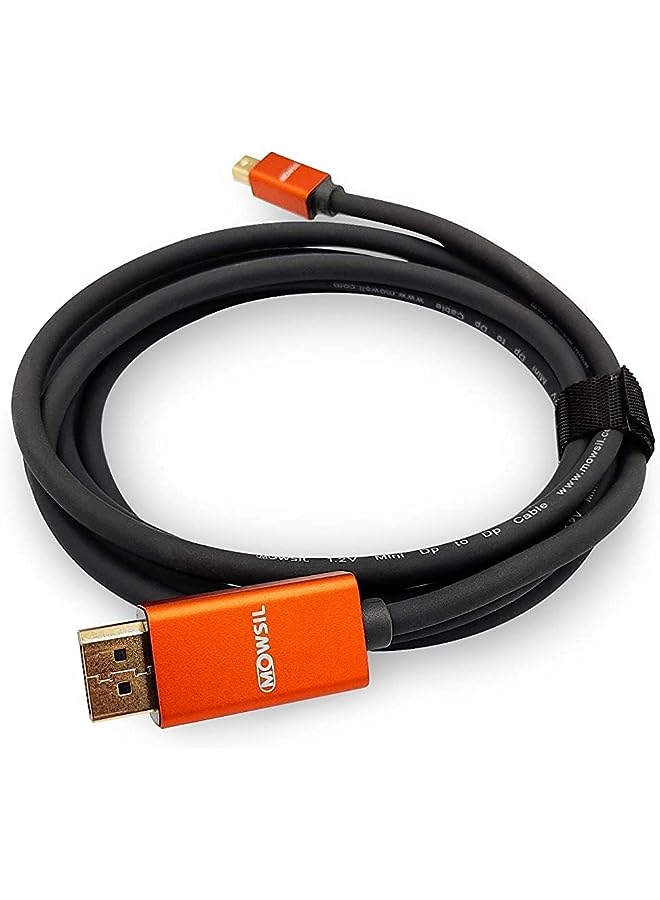 MOWSIL 4K Mini Display Port DP to Cable, 2 Meters Length, Orange - Image 1