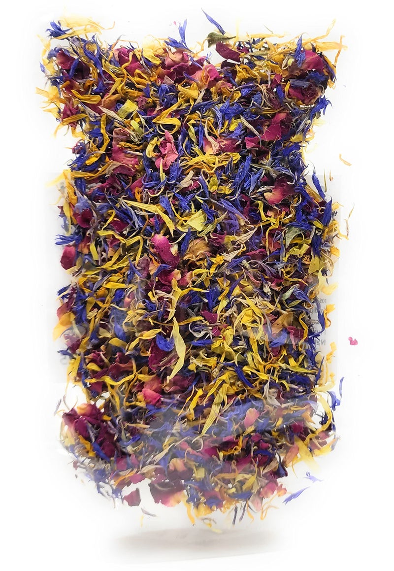 Naturegrail Spring Flower Blend â€“ Edible flowers - Rose, Cornflower and Marigold - All natural, Culinary grade Delights (0.35oz) - Premium Quality - Perfect for Beverages, Cakes - Image 2