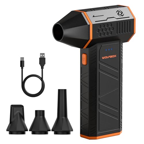 WOLFBOX MF50 Cordless Electric Air Duster-110000RPM High-Power Mini Blower with 3-Speed Settings and Fast Charging, Ideal Dust Blower for Computer, Keyboard, Car, Home, and Outdoor Use - Image 1