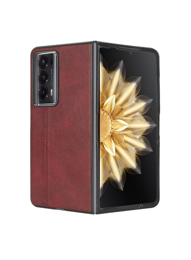 اس-توب جراب هاتف لهاتف Honor Magic V2 بغطاء خلفي بخياطة بنمط بقرة - Image 4