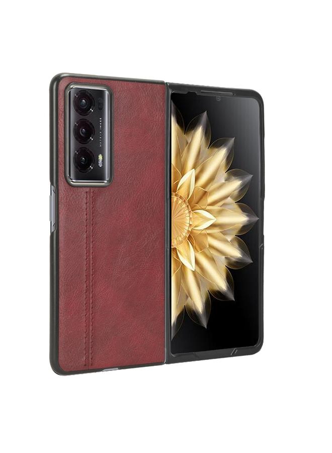 اس-توب جراب هاتف لهاتف Honor Magic V2 بغطاء خلفي بخياطة بنمط بقرة - Image 3