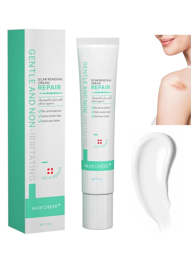 مايتشير كريم إزالة الندبات ، للبشرة ، كريم لتخفيف الندبات ، لعلاج الندبات الجراحية على الوجه يعالج مزيل الندبات القديمة والجديدة يقلل من ظهور الندبات من 15 جرام - Image 1