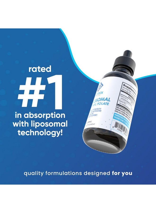 NuEthix Formulations NuEthix Formulations B12 Liposomal with Methyl Folate Dietary Supplement, Bioactive B Vitamins to Support an Optimal Metabolism, 1 Fluid Ounce, 30 Servings  - Image 3