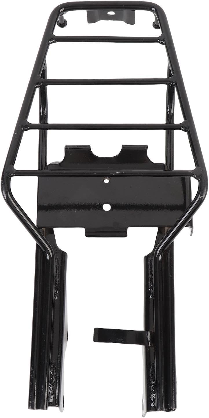 Rear Luggage Rack, Seamless Welded Iron Rack, Chrome Plating with Abrasion Proof & Bungee Cord Support, Ideal for Monkey Z50 Z50J Z50A (Black) - Image 4