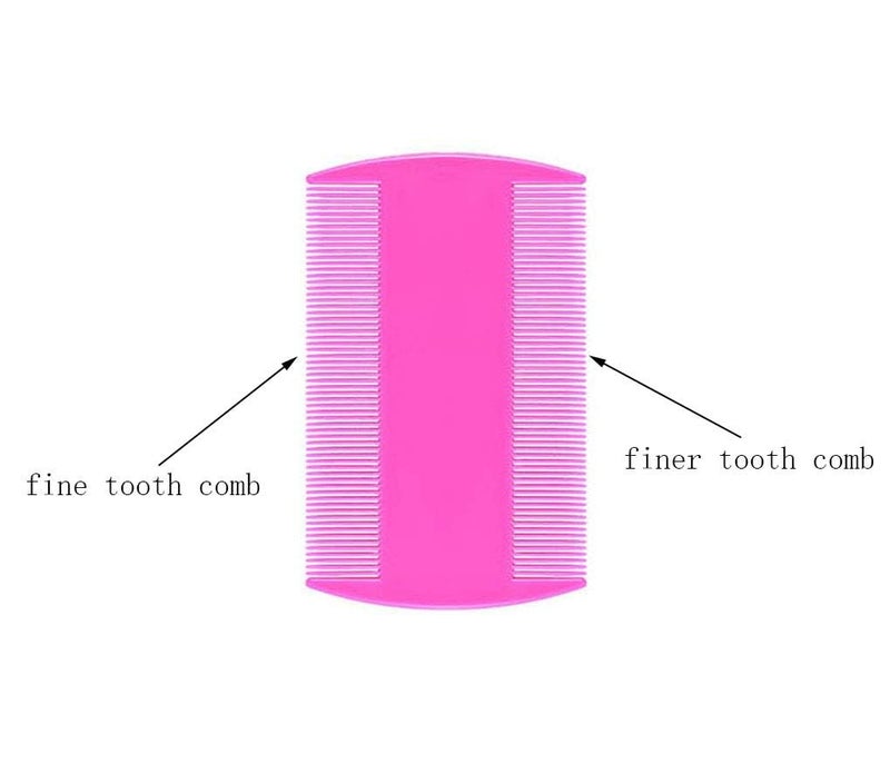 CDOFFICE 5 PCS Flea Lice Combs Grooming Fine Tooth Hair Combs for Dogs Cats - Image 2
