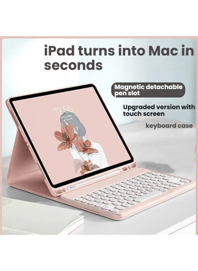 iPad Pro 12.9-inch 2024 Case with Magnetic Detachable Keyboard Touchscreen Keyboard Pencil Slot 2-in-1 Design for Laptop-Like Productivity Stylish Protection - Image 2