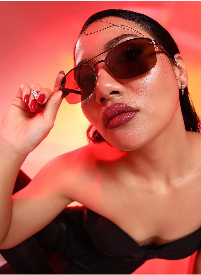 Haute Sauce Full Rim Aviator Sunglasses  - Image 3