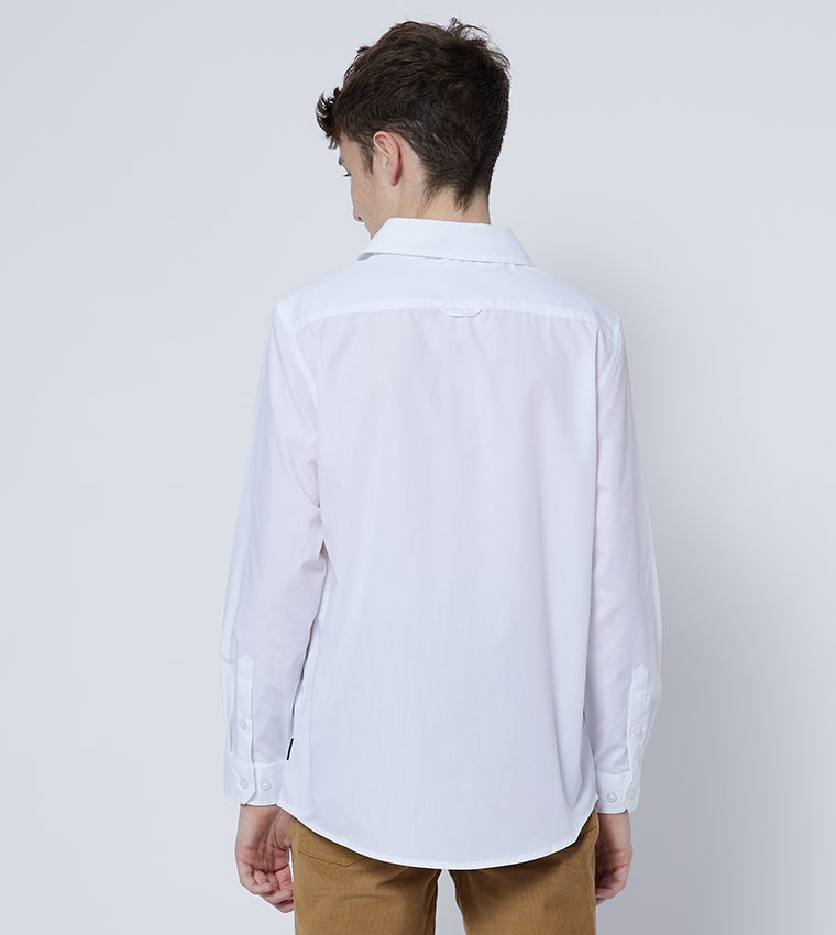 BEVERLY HILLS POLO CLUB Bhpc Kids White Long Sleeve Shirt - Image 2