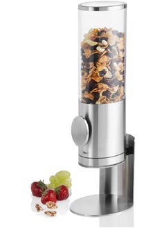 Adhoc AdHoc CS11 DEPOSITO Cereal Dispenser, Cereal Storage/Container, Stainless Steel/Acrylic, Removable Stand, (H)425mm x (D)150mm | Clear/Silver  - Image 1