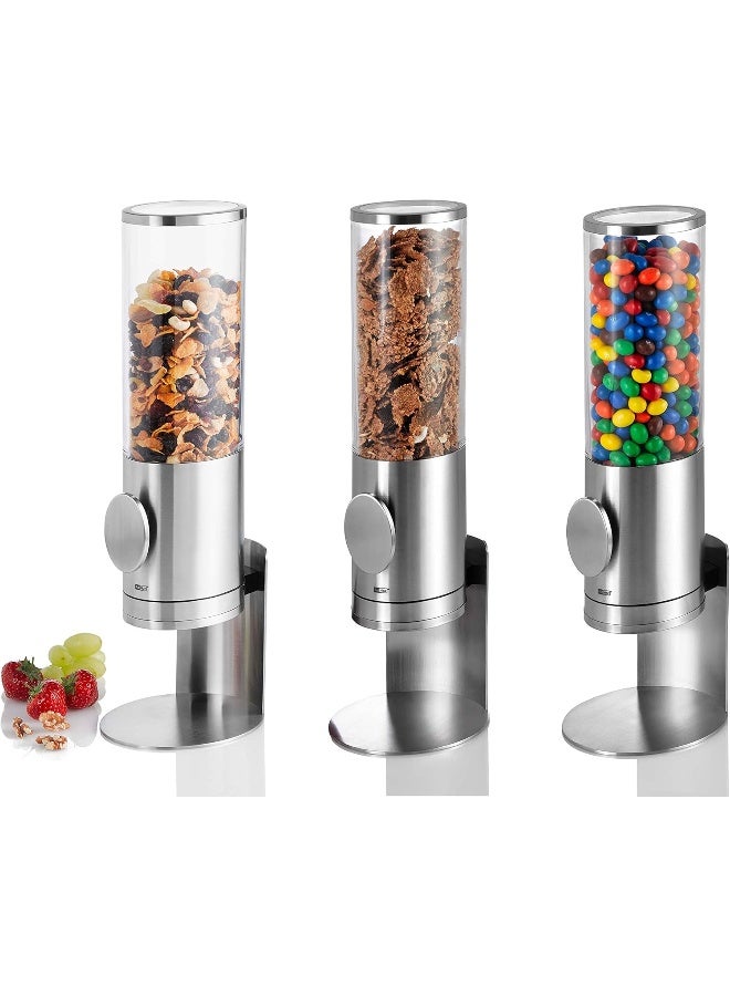 Adhoc AdHoc CS11 DEPOSITO Cereal Dispenser, Cereal Storage/Container, Stainless Steel/Acrylic, Removable Stand, (H)425mm x (D)150mm | Clear/Silver  - Image 5