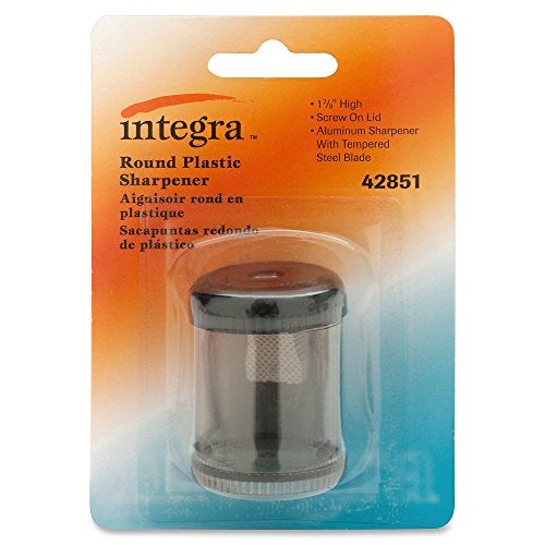 Integra Pencil Sharpener, Round, Desk, 1-7/8-Inch, Smoke (ITA42851) - Image 4