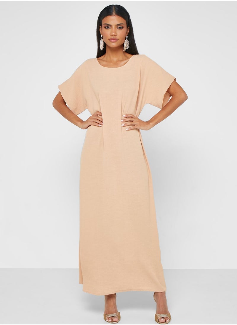 hayas closet - Embellished Flared Sleeve Abaya - Image 1