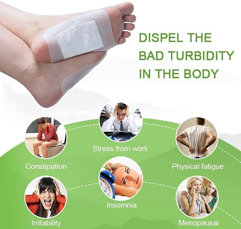 QERINKLE Premium Organic Health Patch Toxins Remove Pain Free Pads for Stress Relief Sleep,Natural ingredients Toxins Ginger Foot Detox Pads For Adhesive Feet & Body (Golden Kinoki, PACK OF 40) - Image 2