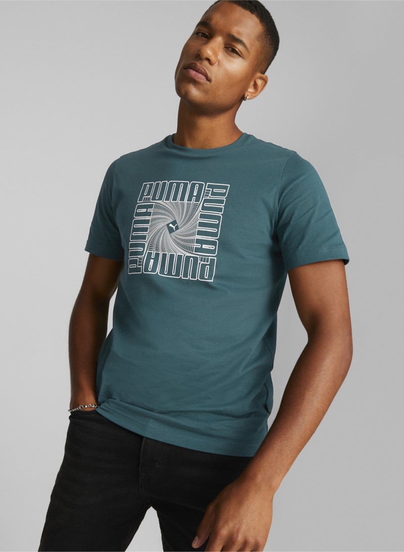 PUMA Reflective Graphic Mens Shortsleeve T-shirt  - Image 1