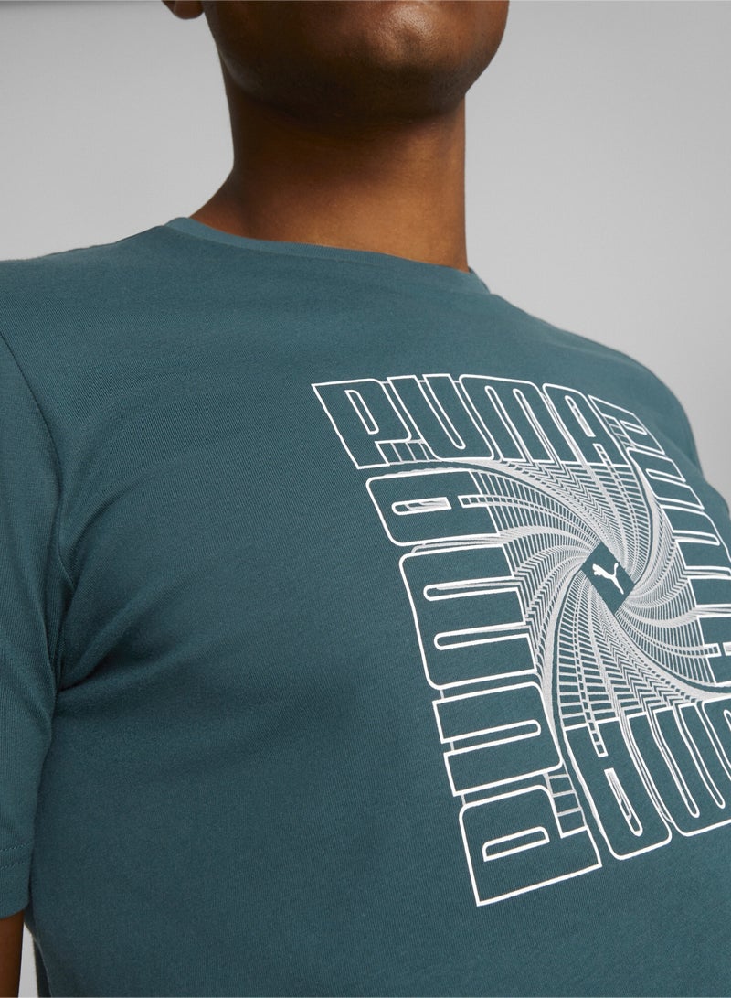 PUMA Reflective Graphic Mens Shortsleeve T-shirt  - Image 2