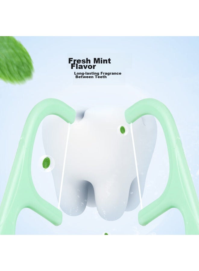 JD.com Jd Jingzao Smooth Round Dental Floss Picks, 50 Pieces * 10 Boxes , Family Pack For Cleaning Teeth Gaps - Image 2