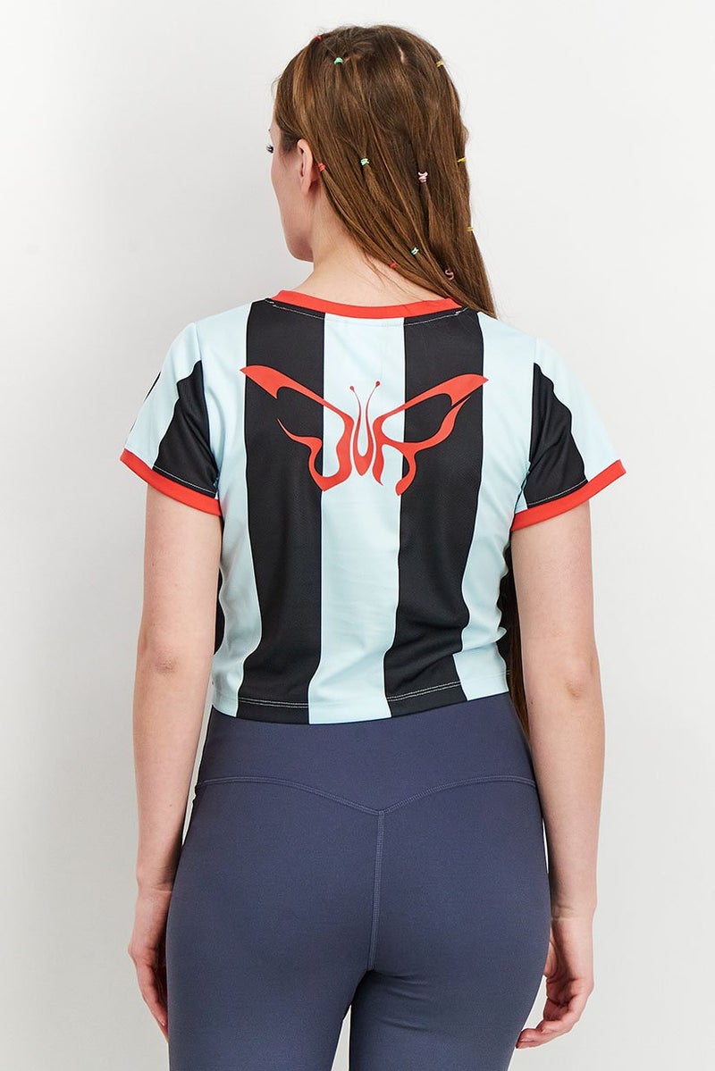 PUMA Women Sportswear Fit Short Sleeves Training Top, Multicolor - Image 3
