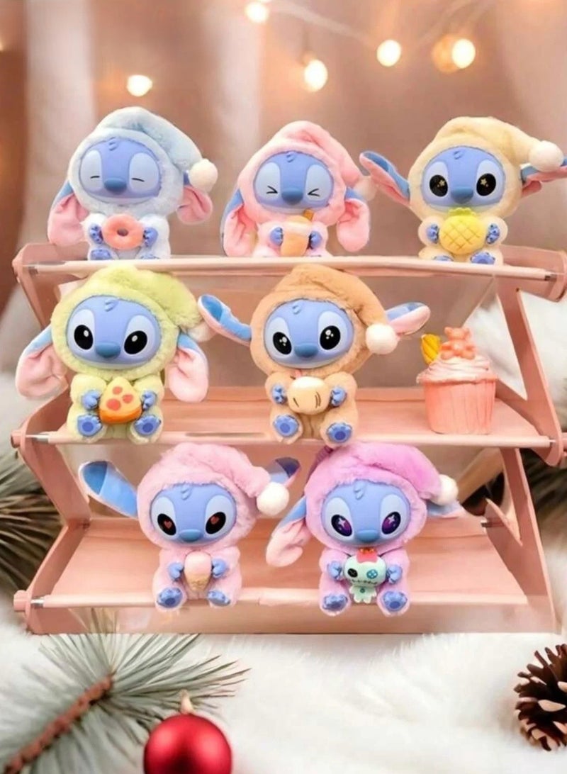 STITCH Twin Pack of Stitch “Eat Something Before Sleep” Plush Toy Surprise Blind Box Collectible - Image 5
