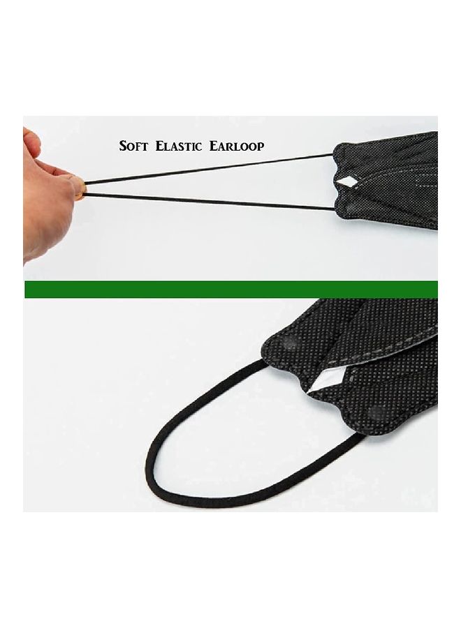 NIBEMINENT Pack Of 10 N95 Disposable Particulate Respiratory Face Mask With 4-Piece Wet Wipes - Image 2