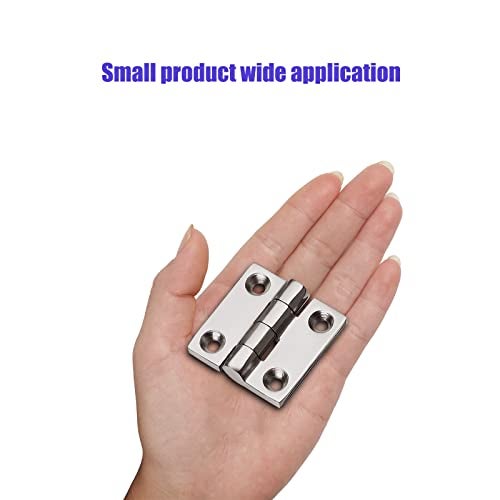 ODYSUNRAL Marine Stainless Steel Boat Hinges, 2 inch x 2 inch (50mm X 50 mm), No Noise, Heavy Duty 316 Stainless Steel with Screws (6 PCS) - Image 5