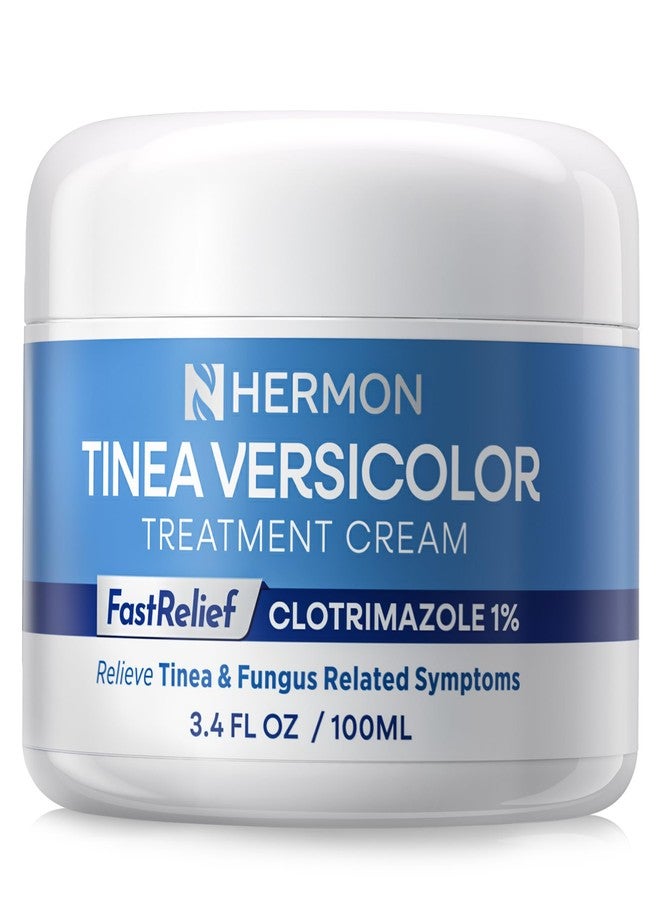Hermon Tinea Versicolor Treatment Cream:Multi-Functional Clinically Proven 1% Clotrimazole Cream for Athlete's Foot, Tinea Versicolor, Jock Itch, Ringworm - Image 1