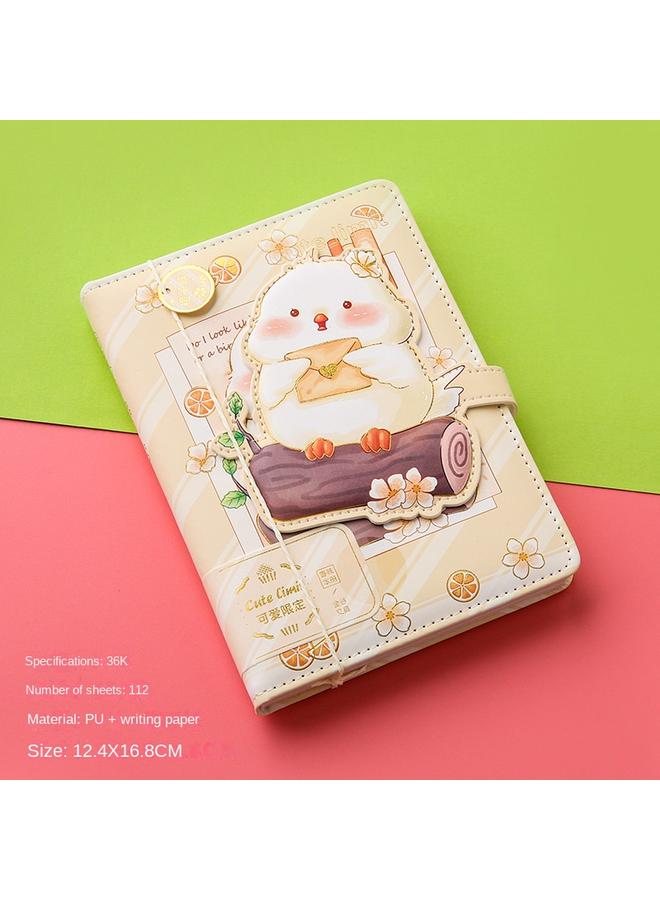 دفتر حسابات يدوي 36 ألفًا لطيف للغاية للفتيات الملون بمشبك مغناطيسي مناسب لدفتر ملاحظات رائع ودفتر قرطاسية للطلاب - Image 1