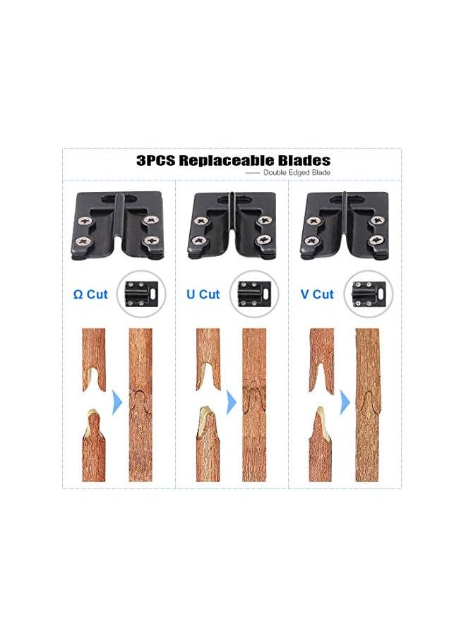 PROMASS - promass Professional Garden Fruit Tree Plant Pruning Shears Grafting Cutting Tool Kit with Grafting Tape Rubber Bands - Image 1
