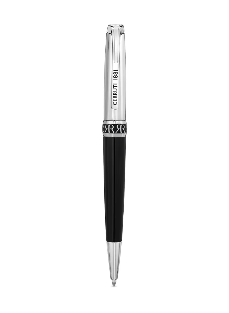CERRUTI 1881 Luciano Black Writing Instrument for Men with Blue Ink and Firm Grip
