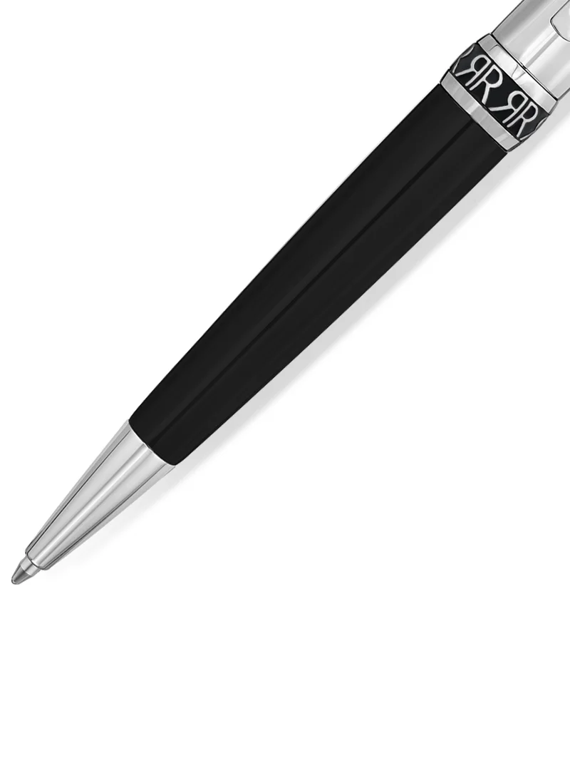شيروتي 1881 Luciano Black Writing Instrument for Men with Blue Ink and Firm Grip