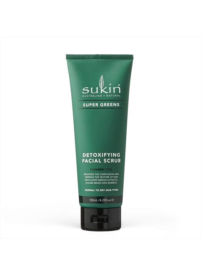 Sukin Super Greens Detoxifying Facial Scrub, 4.23 FL. Oz. - Image 1