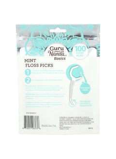 GuruNanda GuruNanda, Basics, Mint Floss Picks, 100 Floss Picks  - Image 2