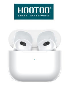 Airbuds lite similar (Apple 3rd generation earphones) with Lightning MagSafe Charging Case with wierless charging White from Hootoo