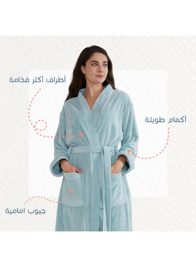 ريفي روب استحمام مودرن من ريفي، تركواز - Image 5