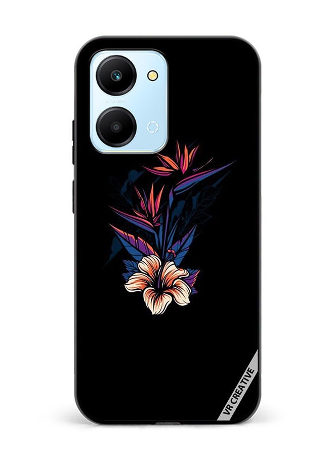VR CREATIVE Protective Case Cover For Honor Play7T Flower Design Multicolour - Image 1