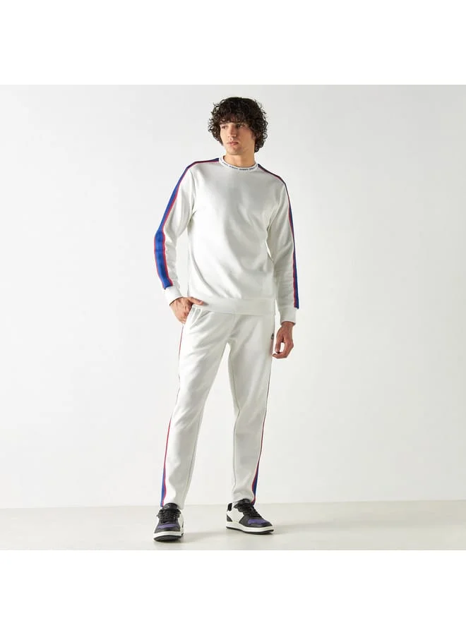 Kappa Kappa Tape Detail Sweatshirt with Long Sleeves